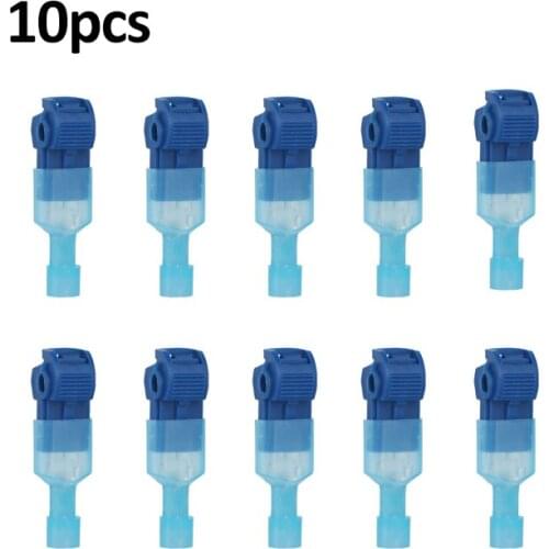5/10/20/50PCS T Shape Electric Terminals Quick Electrical Cable Connectors Snap Splice Lock Wire Terminal Crimp Car Connector