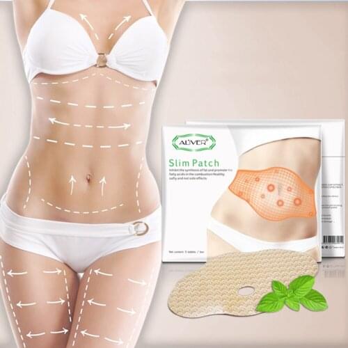 5pcs/bag Detoxification Patch Slimming Belly Thin Waist Surve Slimming Navel Patch body Treatments Patch Beauty Health T1Z211C