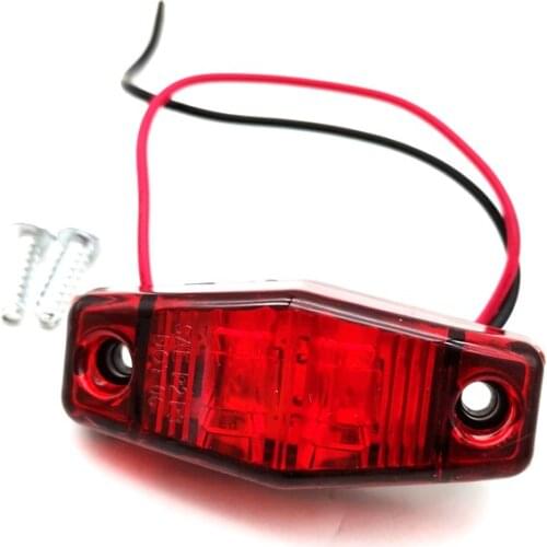 8pcs/lot Red Signal Truck Warning light LED Piranha Side Light Truck Signal Light Car LED Headlights