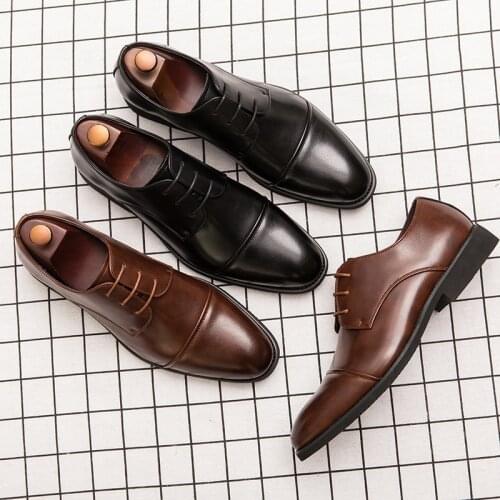 Business luxury Oxford shoes leisure top quality mens leather formal shoes business formal shoes oversize wedding banquet mens