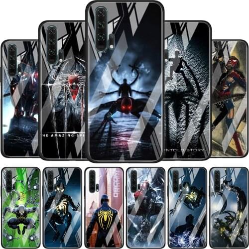 Spiderman Vs Octopus Tempered Glass Cover For Honor 30 20 10 9X 8X Lite Pro Plus Phone Case Coque Shell