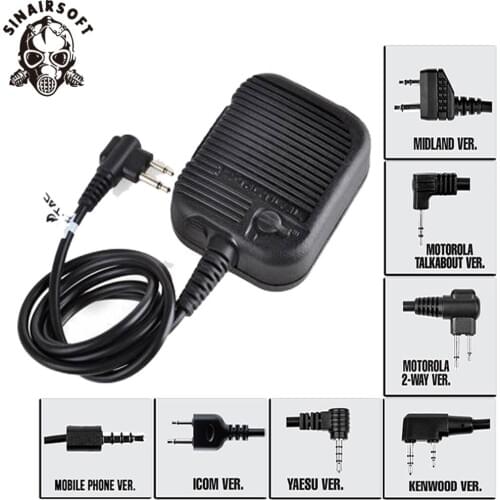For Motolora Talkabout/ 2-way/Kenwood/ICOM/Yaesu/Midland Tactical Airsoft Hunting Z126 USMC Intercom PTT For Headset