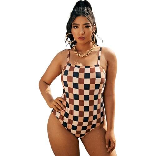 High Cut Swimwear 2021 Women One Piece Swimsuit Female Push Up Bathing Suit High Waist Swimming Suits For Women Solid Monokini