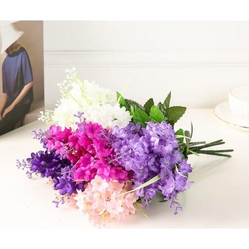Hot selling 1pcs/5 head hyacinth simulation violet indoor decoration photography props wedding decoration simulation artificial