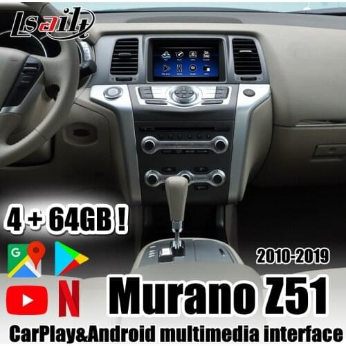 Lsailt Android 9.0 GPS Navigation multimedia video interface CarPlay box for 2010-2019 Murano support youtube , google
