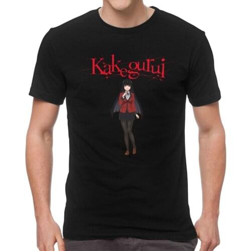 Male Yumeko Jabami Kakegurui T-Shirt Harajuku Anime Manga Compulsive Gambler Tshirt Short Sleeve Cool T Shirt Cotton Tee Gift