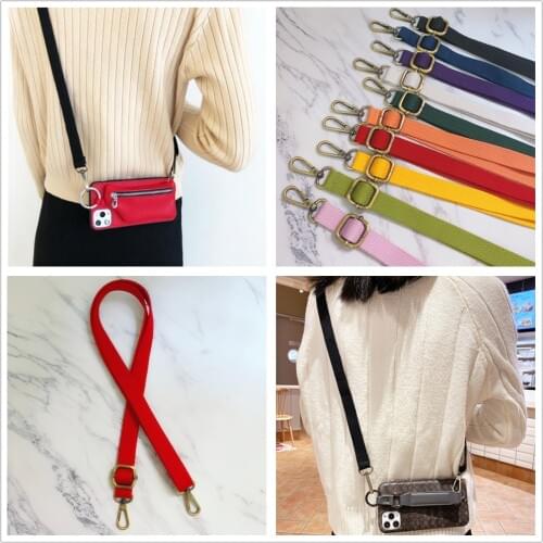 Crossbody Shoulder adjustable strap Crossbody long chain for cell phone case Webbing Accessories, Lanyard Halter Long Rope