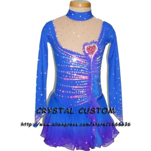 Custom Adult Figure Ice Skating Dresses With Spandex Graceful New Brand Figure Skating Dress For Competition DR2731