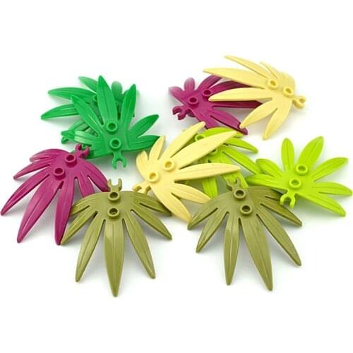 Plant Tree Grass Flower Banana leaf City Accessories Building Blocks Garden DIY Bricks river baseplate Compatible with lego