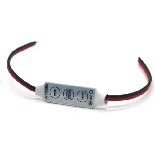SZYOUMY DC12V 24V 3 Key Dimmer LED Strip RGB Controller Mini LED Single Color Controller for 5050 3528 5730 with tracking number