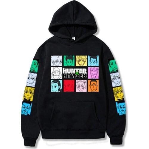 Kawaii Hunter X Hunter Hoodies Men Sweatshirt Killua Zoldyck Anime Manga Hoodies Tops Clothes