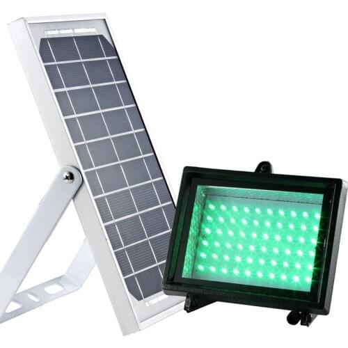 6V/5W 60 LED Outdoor Solar Flood Light Solar Green/Warm White/Cold White Color Light Garden Lamp with 4400MAH Battery