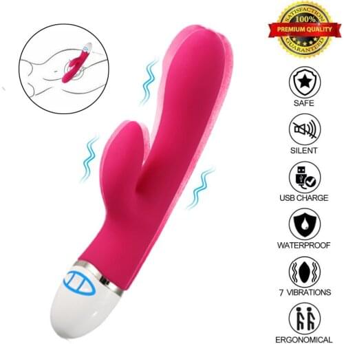 G Spot Vagina Rabbit Vibrator Vibrating Two Motor Dildo Wand Massager For Clitoris Anal Stimulation Adults Sex Toys For Women