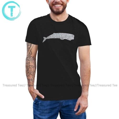 Moby Dick T Shirt Moby Dick T-Shirt Short Sleeves 4xl Tee Shirt Men 100 Percent Cotton Printed Funny Tshirt