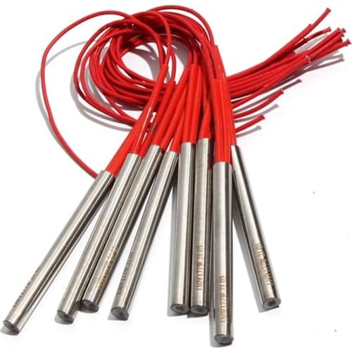 10PCS 11mm 98~115mm 201SUS Single Head Dual Heating Tube Cartridge Heater Cylindrical 270W/290W/300W/310W