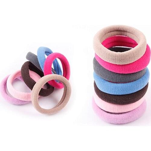 10Pcs Seamless Elastic Rope Hairband Hair Band Ponytail Holder Bracelets Scrunchie