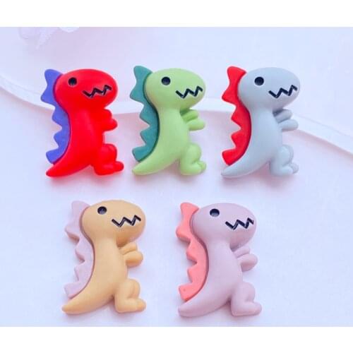 Mixed Resin Cute Dragon Cartoon Dinosaur flat back Cabochon Miniature pattern applique ornament craft DIY scrapbook
