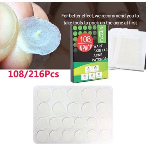216/108Pcs Invisible Acne Removal Pimple Patch Acne Remover Dots Acne Pimple Absorbing Cover Patch Skin Care Tool