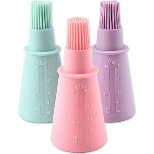 3 PCS Opacity Barbecue Utensils Silicone Straight Oil Bottle Brush Barbecue Oil Brush Scale Brush Kitchen Cooking Gadgets