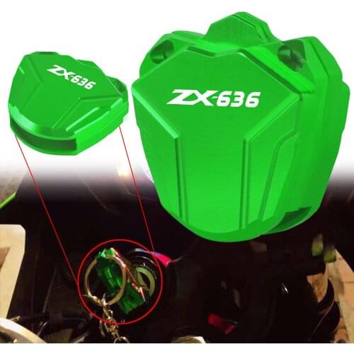FOR KAWASAKI ZX636 ZX-636 2011 2012 2013 2014 2015 2016 Motorcycle Aluminum ABS (Key Without Chip Cover) Key Case Cover Shell