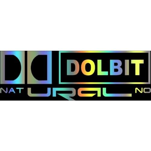 CS-322#Various Sizes funny car sticker DOLBIT URAL decal white/black vinyl auto car stickers on bumper rear window