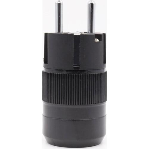 Piece Without Logo High End Rhodium Plated AC EUR Schuko, EU Power Plug connector