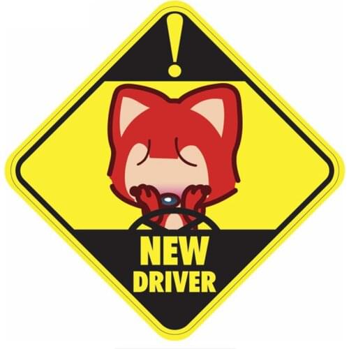 Personality Car Sticker New Driver Rear View Mirror Car Styling Accessory Vinyl Motorcycle Decal PVC Cover Scratches Waterproof