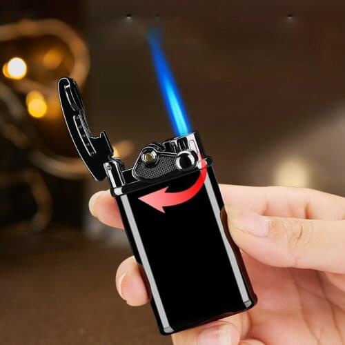 Rocker Arm Easy To Ignition Straight Into The Lighter Personality Creative Electronic Windproof Lighter Smoking Accessories