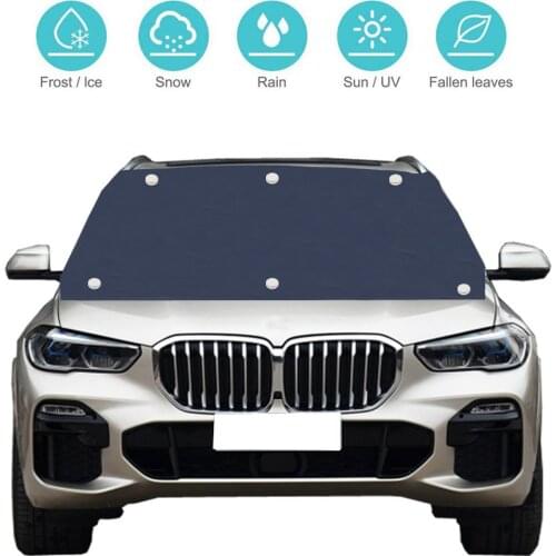 210*120cm Magnetic Car Sun Shade Protector Auto Front Window Sunshade Cover Car Windshield Sunshade Protector Car Accessories