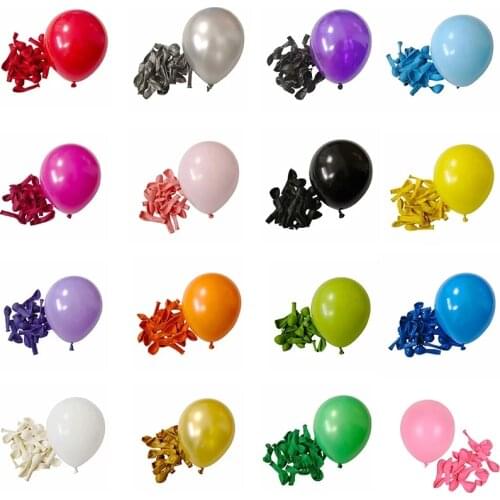 50pcs 5inch Matte Latex Balloons Gold Silver Round Metal Balloons Birthday Party Inflate Globos Wedding Decor Kids Toy Supplies