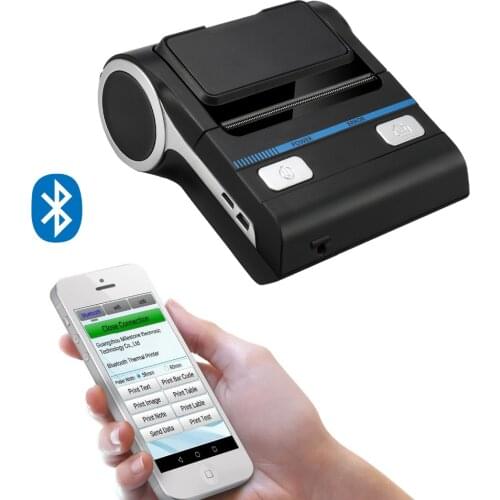 Milestone Wilreless Mini Bluetooth Printers 80mm Portable Thermal Receipt Printer Paper Pocket Machine For PC Mobile Android IOS