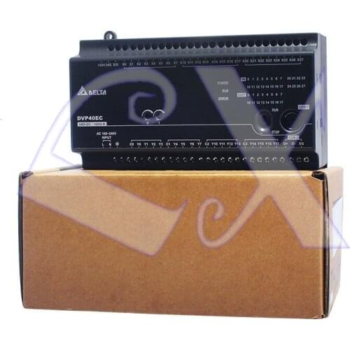 Freeshipping Delta Original PLC controller DVP40ES200T ES2 series 100-240VAC 24DI 16DO transistor output in box