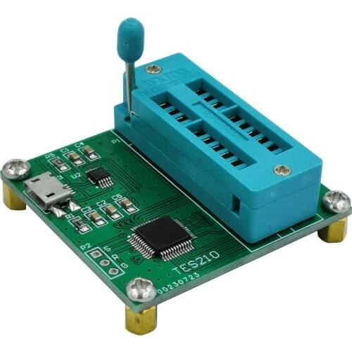 Precision Integrated Circuit Logic Checker Digital IC Tester 74 Series Testing Meter Module with USB Port TES210