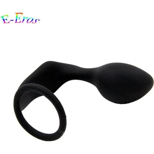 ORISSI Pleasure Products Anal Orgasm Performance Erection Enhancing Cock Ring and Anal Butt Plug Prostate Massager Sex Toys