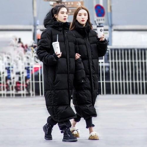 Hooded Coat for Women Autumn Warm Thick Long Puffer Winter 2020 Ladies Down Jackets Couple models for men and women Parka Quilte
