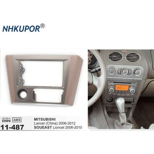 11-487 Dash CD Panel for MITSUBISHI Lancer IX 2006-2012 (China) Stereo Fascia Dash CD Trim Installation Frame Kit