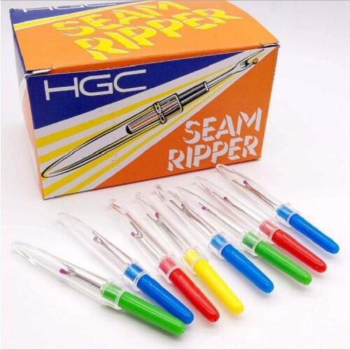 10PCS Plastic Handle Thread Remover Sewing Cross Stitch Seam Ripper Safe Pointed Tool Unpicker Knife Thread Cutter