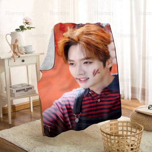 Lee Know Throw Blanket Stray Kids Personalized Blankets On For The Sofa/Bed/Car Portable 3D Blanket For Kid Home Textile Fabric