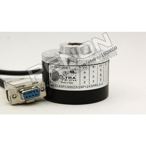 The meaning Seoul record EL63PC500Z5 / 28P12X3PR0.2 + V 12mm hollow shaft rotary optical encoder
