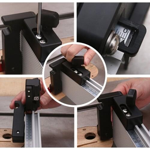 Miter Gauge Saw Wood Tools Router Sawing Simple Style Woodwork Push Handle Stopper