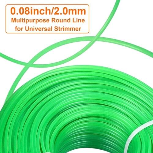 New Replacement Diameter 2mm Length 100m Nylon Round Rope Weed Trimmer Line for Garden Grass Petrol Strimmer Electric 2.0mm*100m