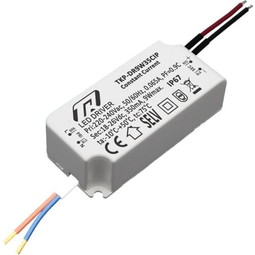 TKP 9W 350mA IP67 waterproof LED driver constant current
