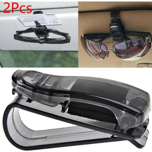 2Pcs Auto Glasses Sunglasses Clip Car Accessories Sunglasses Holder Glasses Plastic Clip Business Card Car Sun Visor Clip