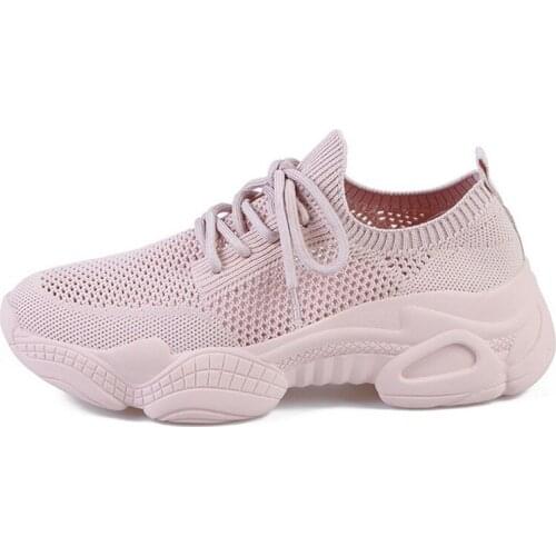 Summer Womens Sneakers Outdoor breathable Mesh casual shoes Womens platform wedge Vulcanized shoes sneakers