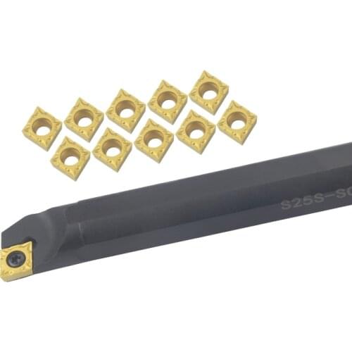 1pcs SCLCR12 S20R-SCLCR12 S25S-SCLCR12 S32T-SCLCL12 Internal Turning Tool Holder CCMT Carbide Inserts Lathe Cutting Set