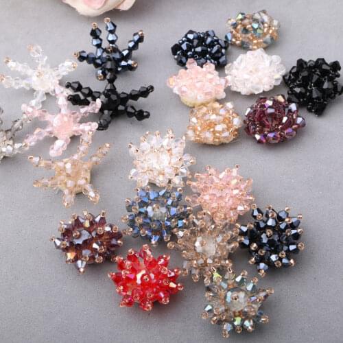 30pcs/lot Mixed Crystal Beaded Clothes Patch Diy Flowered 3d Embroidered Patches Sewing Badges Sew On Cloth Hats Shoes Applique