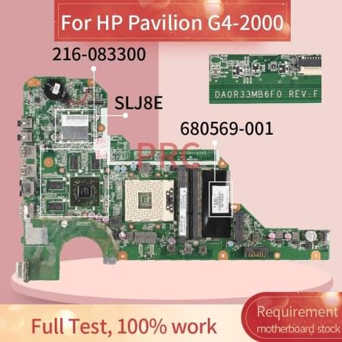 680569-001 680569-501 For HP Pavilion G4-2000 G6-2000 G7 HD7670M Notebook Mainboard DA0R33MB6F1 DA0R33MB6E0 Laptop motherboard