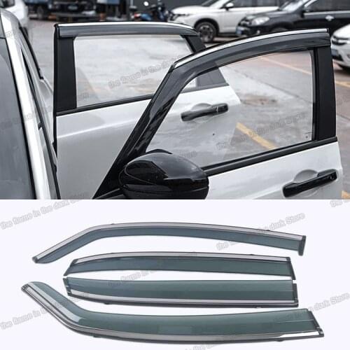 Lsrtw2017 Acrylic car window rain shield for honda fit 2014 2015 2016 2017 2018 2019 2020 2021 3 4 accessories visor gr gs