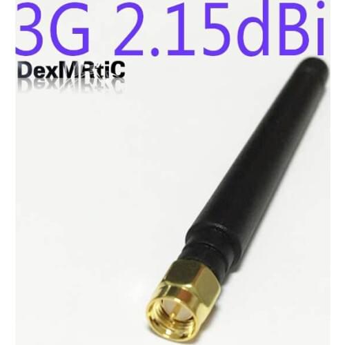 1PC 3G Antenna SMA Male 2.15dBi 850/900/1800/1900/2100MHZ UMTS 3G Antenna straight 95mm for Wireless modem phone antenna