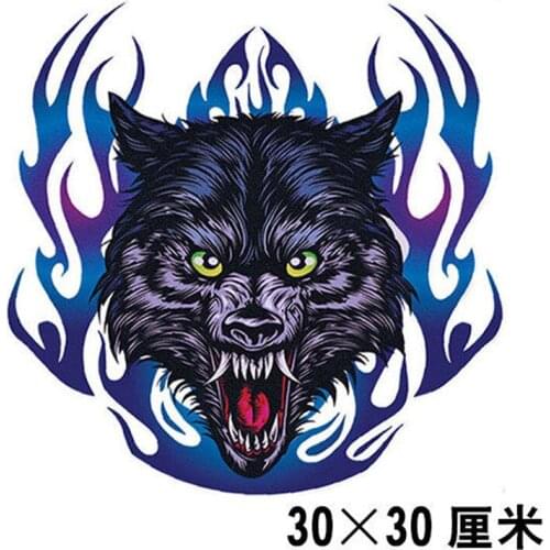 Automotive vinyl stickers auto parts super sales,reflective wolf head, car window decoration for Infiniti car All models are